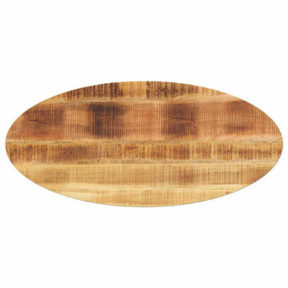 Table Top 140x50x3.8 cm Oval Solid Wood Mango Thickness 38 mm Rough mango wood(natural) 110 cm 40 cm