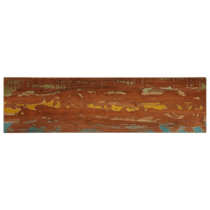 Table Top 40x40x2.5 cm Square Solid Wood Reclaimed Thickness 25 mm Reclaimed wood(multicolour) 110 cm