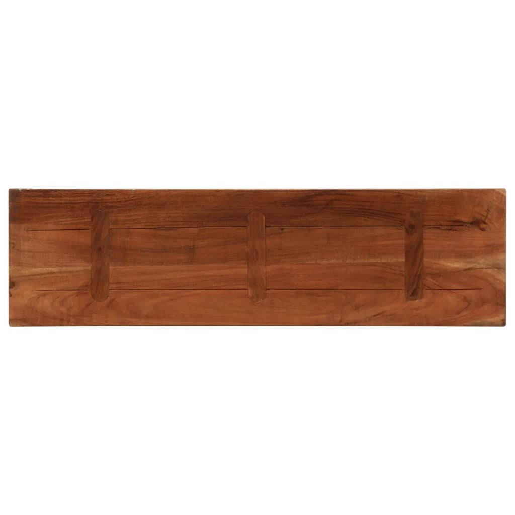 Table Top 40x40x2.5 cm Square Solid Wood Reclaimed Thickness 25 mm Reclaimed wood(multicolour) 110 cm