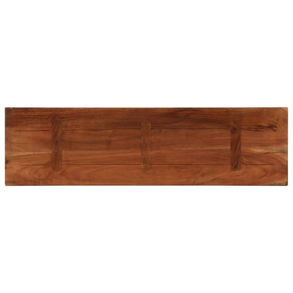 Table Top 40x40x2.5 cm Square Solid Wood Reclaimed Thickness 25 mm Reclaimed wood(multicolour) 110 cm