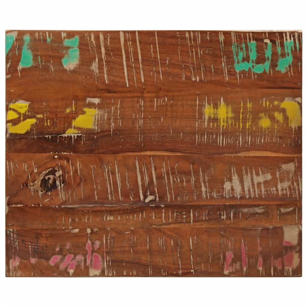 vidaXL Table Top 50x50x2.5 cm Square Solid Wood Reclaimed Thickness 25 mm Reclaimed wood(multicolour)