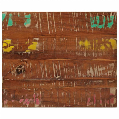 vidaXL Table Top 50x50x2.5 cm Square Solid Wood Reclaimed Thickness 25 mm Reclaimed wood(multicolour)