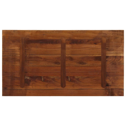 Table Top 50x50x2.5 cm Square Solid Wood Reclaimed Thickness 25 mm Reclaimed wood(multicolour) 100 cm