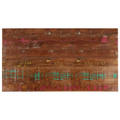 Table Top 60x60x1.5 cm Square Solid Wood Reclaimed Thickness 15 mm Reclaimed wood(multicolour) 120 cm 60 cm