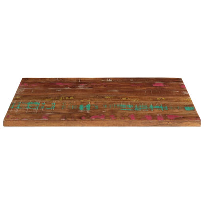 Table Top 60x60x1.5 cm Square Solid Wood Reclaimed Thickness 15 mm Reclaimed wood(multicolour) 90 cm 70 cm