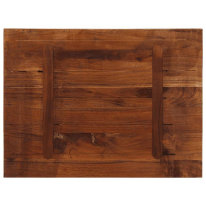 Table Top 60x60x1.5 cm Square Solid Wood Reclaimed Thickness 15 mm Reclaimed wood(multicolour) 90 cm 70 cm