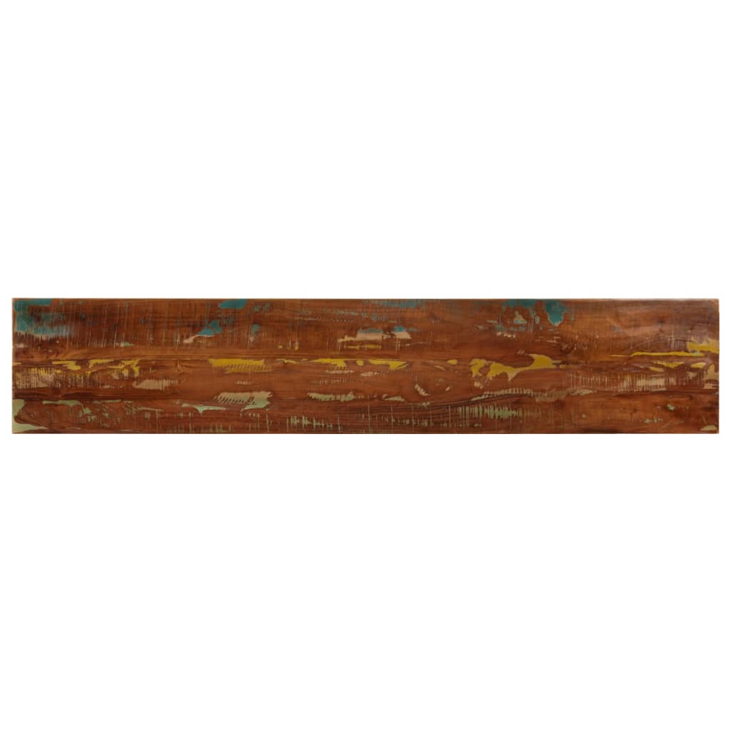 Table Top 40x20x3.8 cm Rectangular Solid Wood Reclaimed Thickness 38 mm Reclaimed wood(multicolour) 140 cm