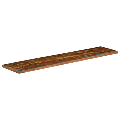 Table Top 40x20x3.8 cm Rectangular Solid Wood Reclaimed Thickness 38 mm Reclaimed wood(multicolour) 180 cm