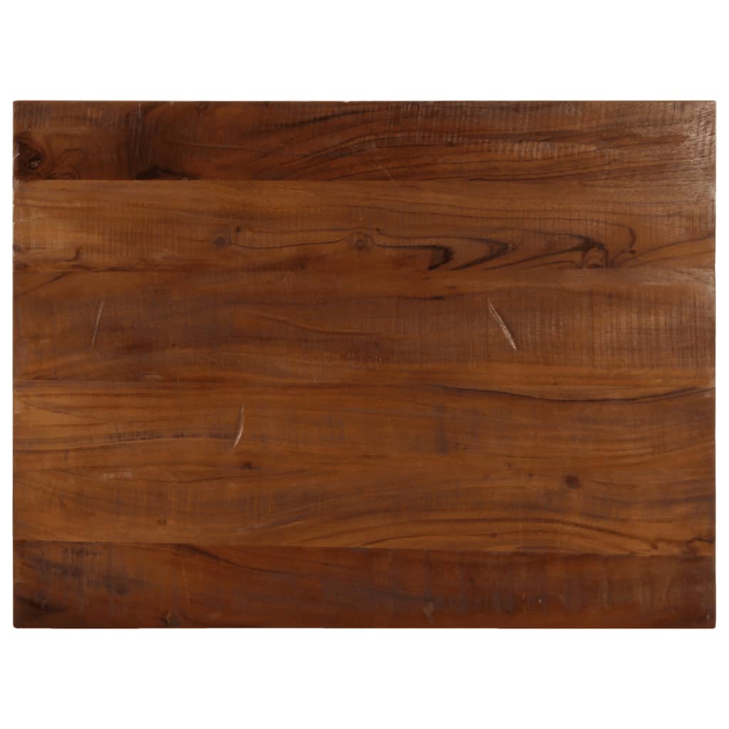 Table Top 70x70x2.5 cm Square Solid Wood Reclaimed Thickness 25 mm Reclaimed wood(natural) 80 cm