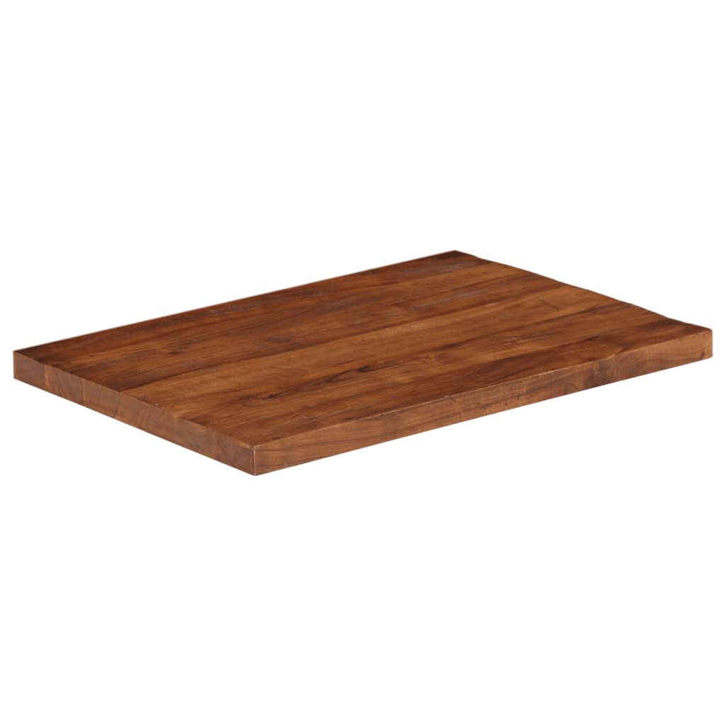Table Top 70x70x2.5 cm Square Solid Wood Reclaimed Thickness 25 mm Reclaimed wood(natural) 80 cm