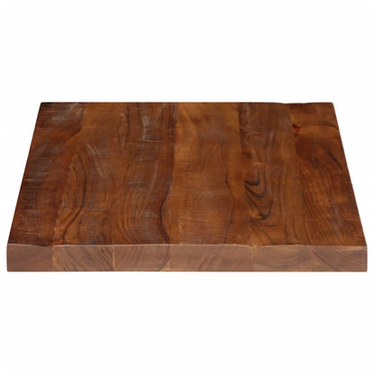 Table Top 70x70x2.5 cm Square Solid Wood Reclaimed Thickness 25 mm Reclaimed wood(natural) 80 cm