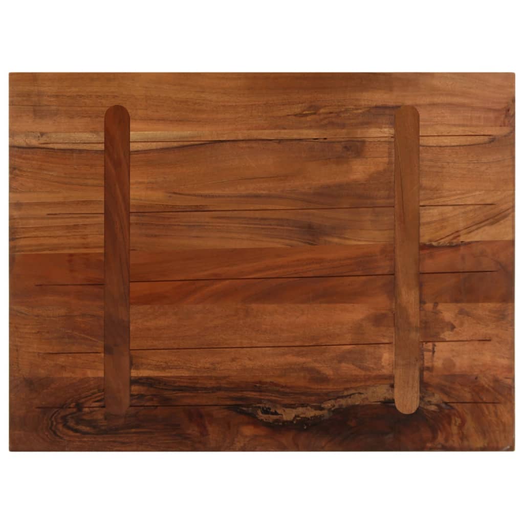 Table Top 70x70x2.5 cm Square Solid Wood Reclaimed Thickness 25 mm Reclaimed wood(natural) 80 cm