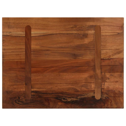 Table Top 70x70x2.5 cm Square Solid Wood Reclaimed Thickness 25 mm Reclaimed wood(natural) 80 cm
