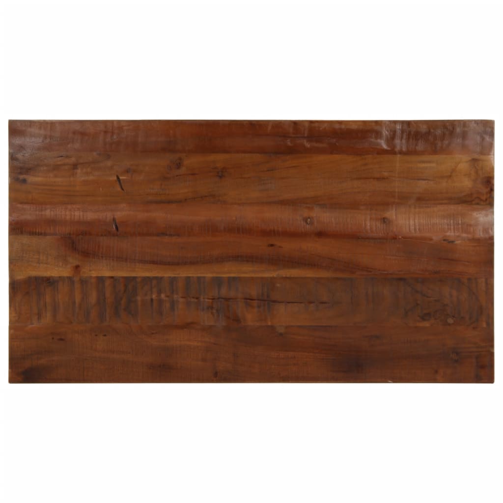 Table Top 70x70x2.5 cm Square Solid Wood Reclaimed Thickness 25 mm Reclaimed wood(natural) 120 cm