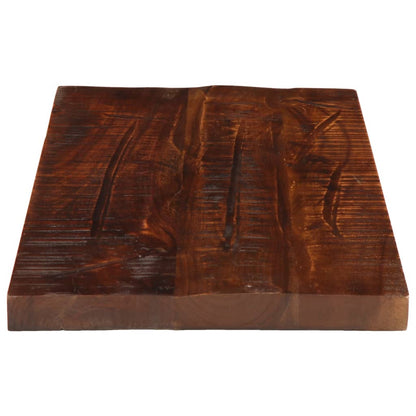 Table Top 40x40x3.8 cm Square Solid Wood Reclaimed Thickness 38 mm Reclaimed wood(natural) 50 cm