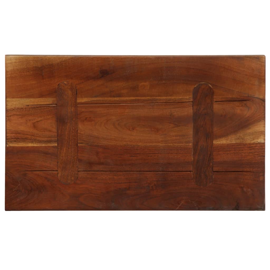 Table Top 40x40x3.8 cm Square Solid Wood Reclaimed Thickness 38 mm Reclaimed wood(natural) 50 cm