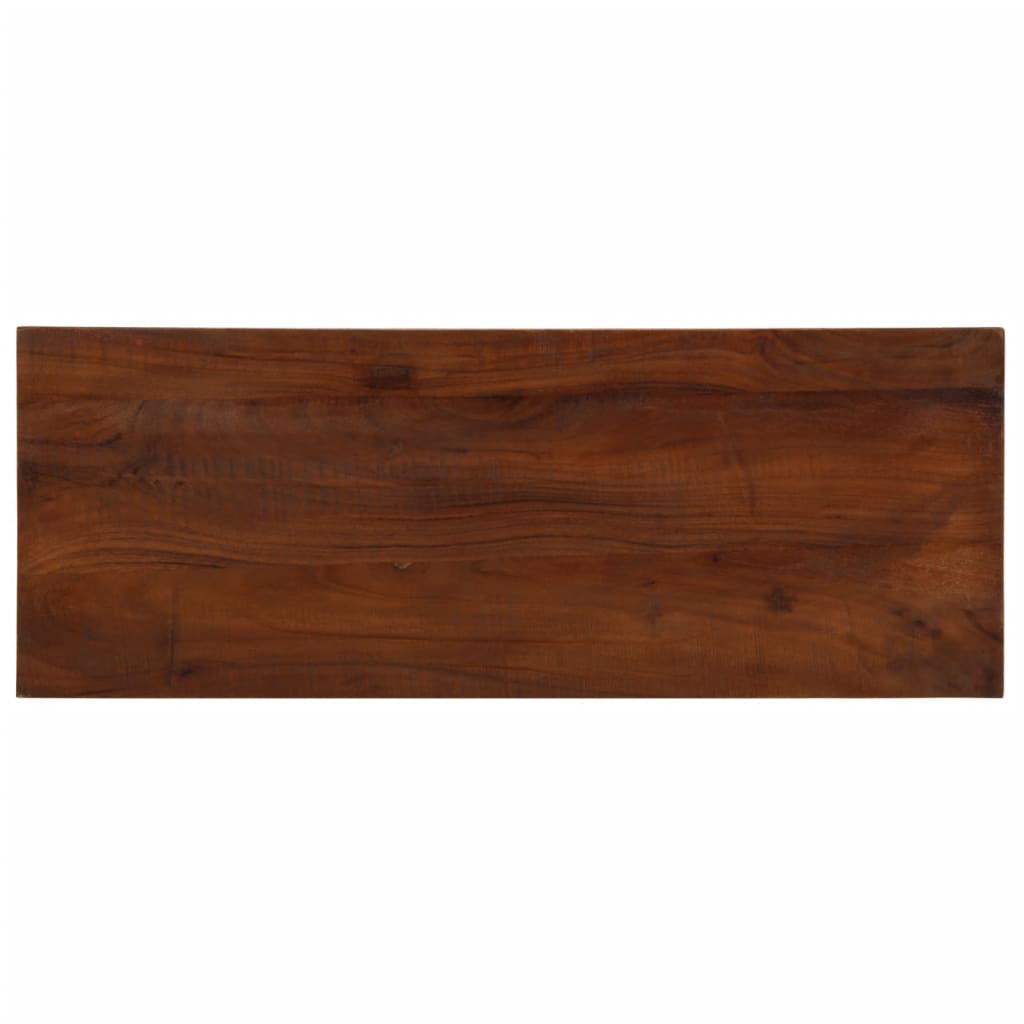 Table Top 40x40x3.8 cm Square Solid Wood Reclaimed Thickness 38 mm Reclaimed wood(natural) 90 cm