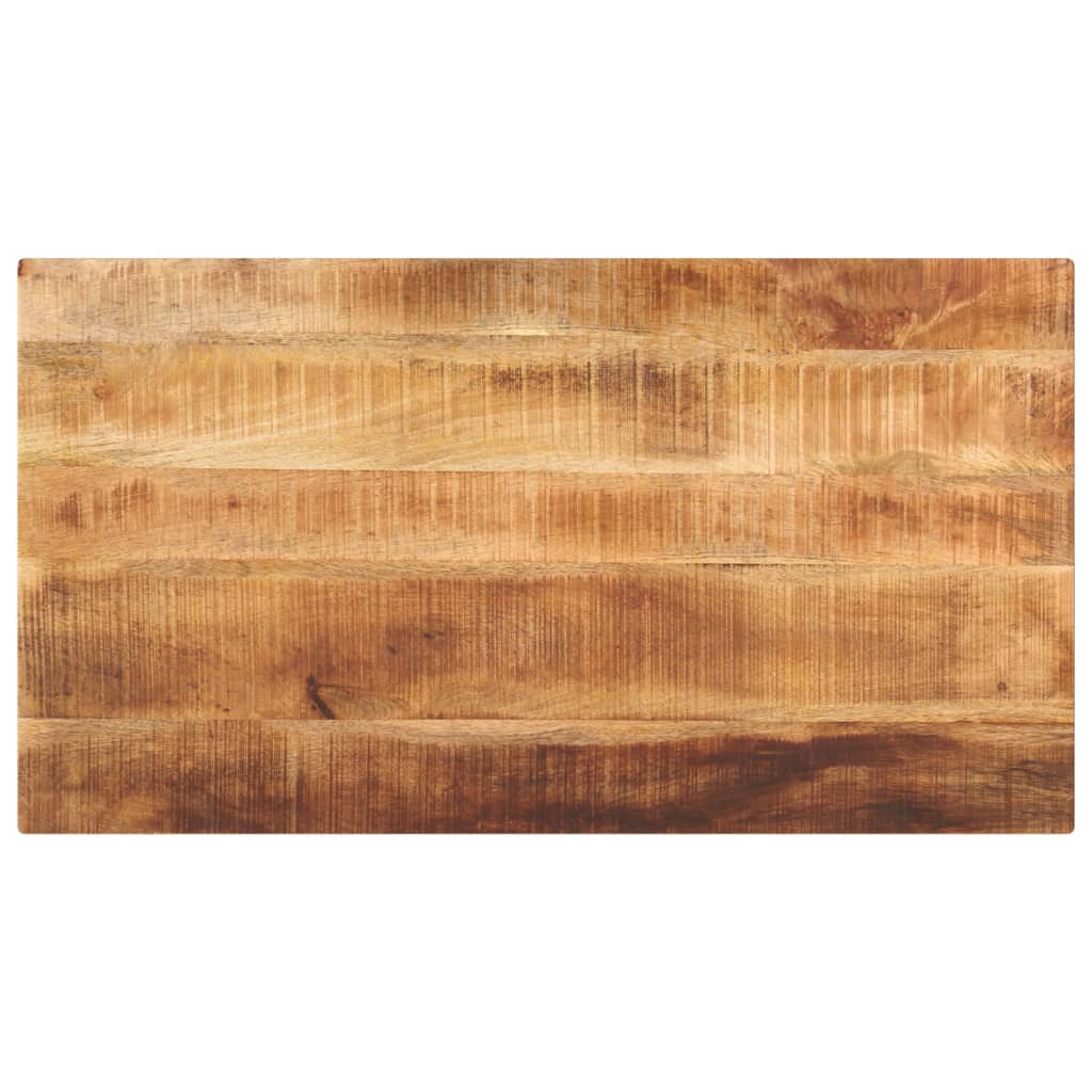 Table Top 50x50x2.5 cm Square Solid Wood Rough Mango Thickness 25 mm Rough Mango wood(natural) 100 cm