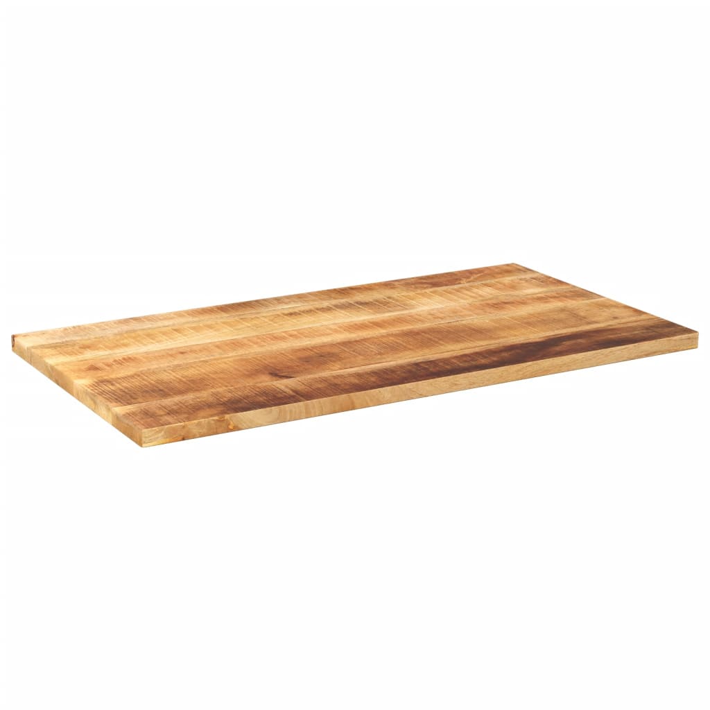 Table Top 50x50x2.5 cm Square Solid Wood Rough Mango Thickness 25 mm Rough Mango wood(natural) 120 cm