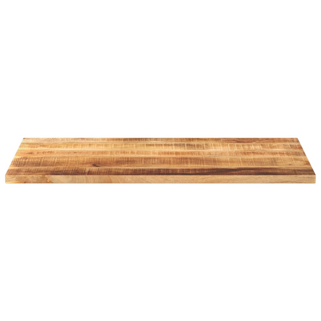 Table Top 50x50x2.5 cm Square Solid Wood Rough Mango Thickness 25 mm Rough Mango wood(natural) 120 cm