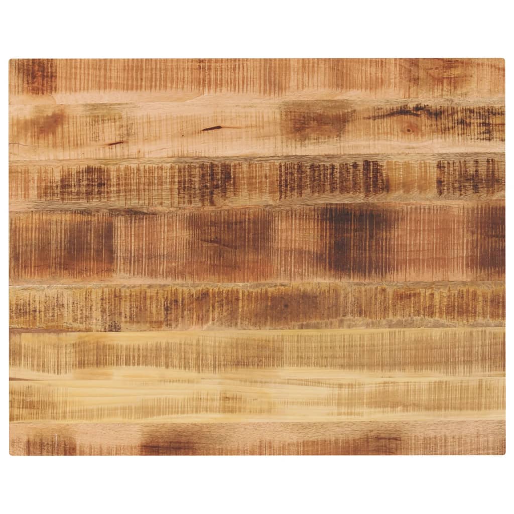 Table Top 80x80x2.5 cm Square Solid Wood Rough Mango Thickness 25 mm Rough Mango wood(natural) 90 cm