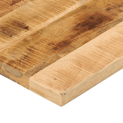 Table Top 50x50x3.8 cm Square Solid Wood Rough Mango Thickness 38 mm Rough Mango wood(natural) 90 cm