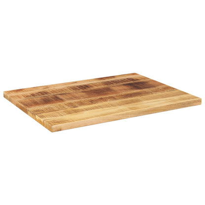Table Top 60x60x3.8 cm Square Solid Wood Rough Mango Thickness 38 mm Rough Mango wood(natural) 80 cm
