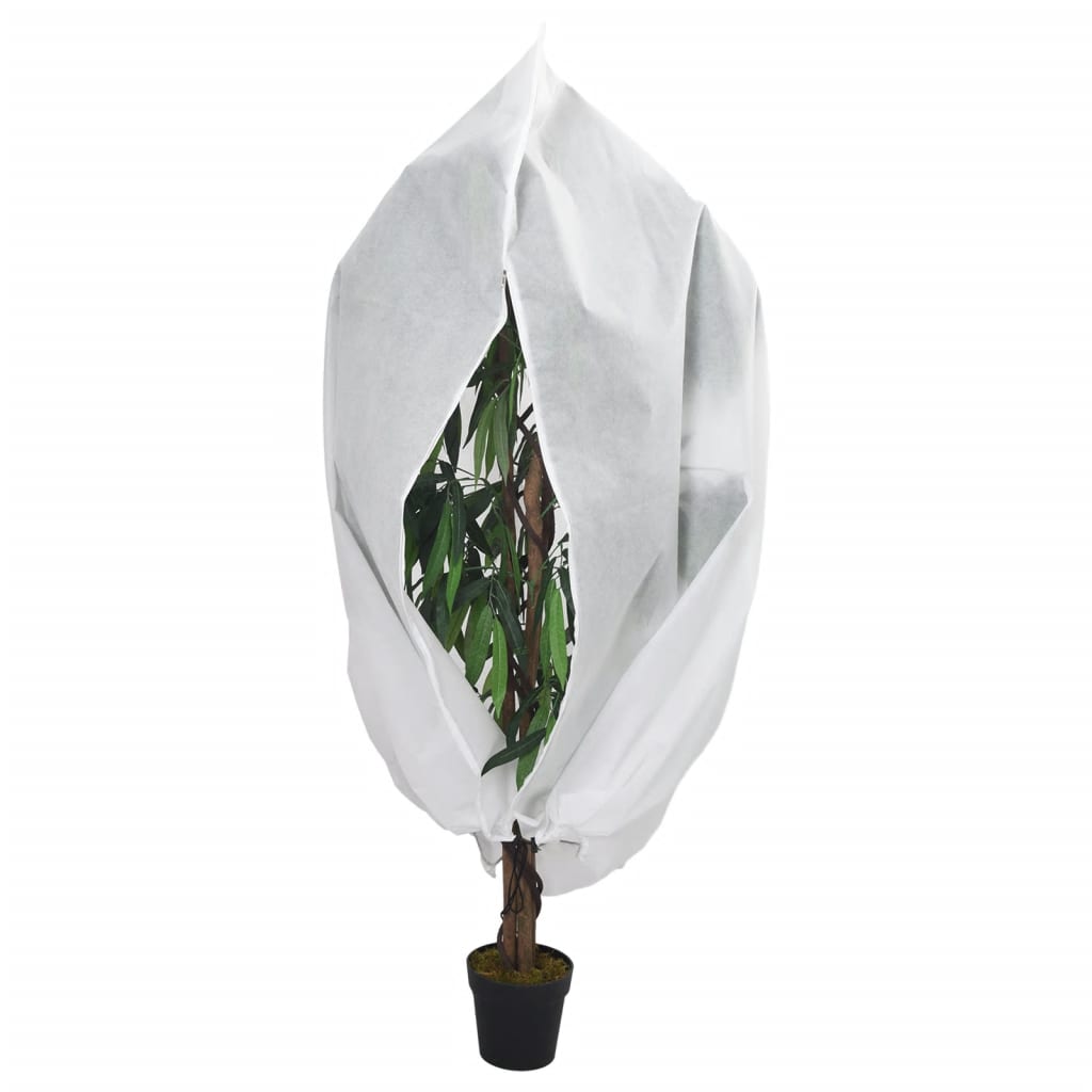 vidaXL Plant Fleece Covers with Zip 10 pcs 70 g/m² 3,93x3,5 m 2