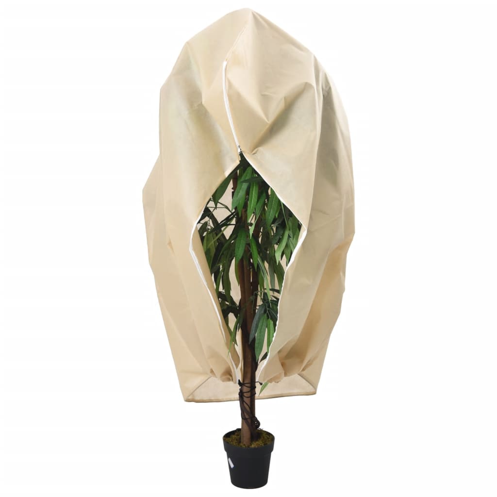 vidaXL Plant Fleece Covers with Zip 10 pcs 70 g/m² 3,93x3,5 m 2