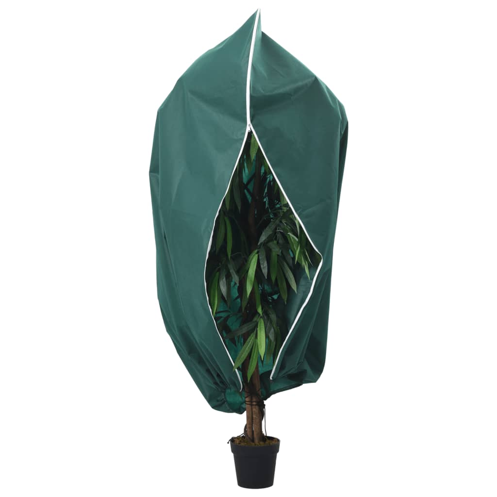 vidaXL Plant Fleece Covers with Zip 10 pcs 70 g/m² 3,93x3 m 2