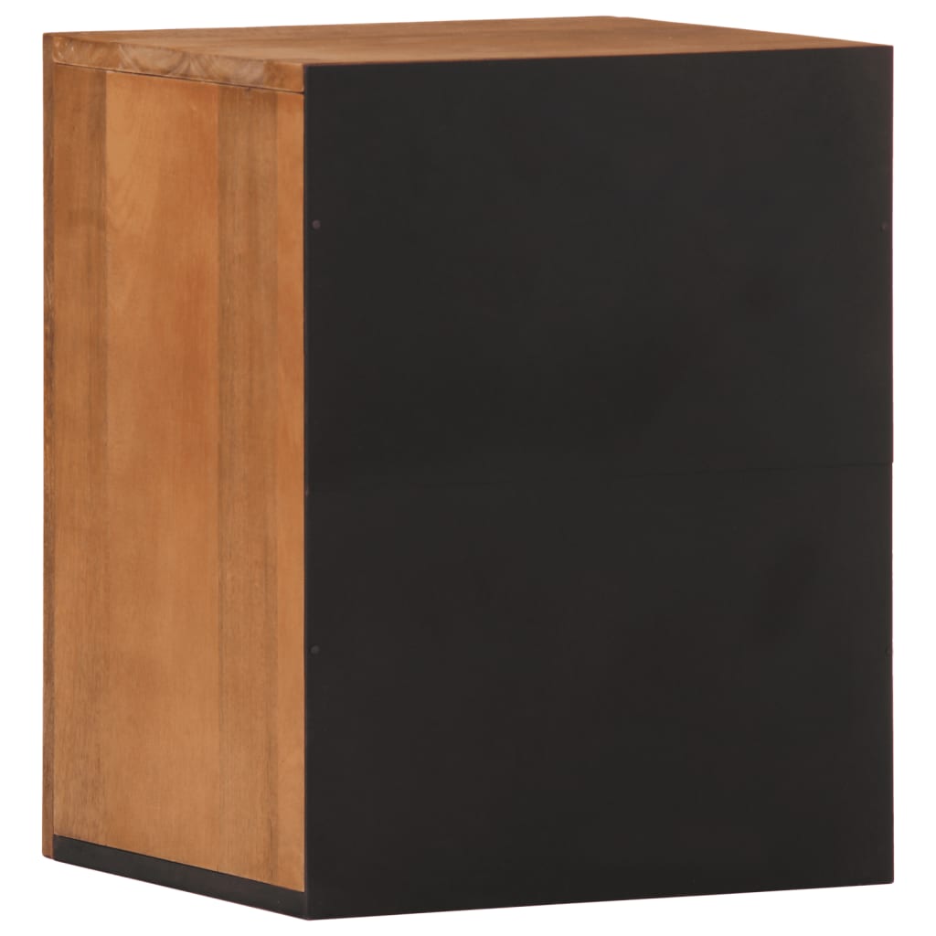 vidaXL Bathroom Wall Cabinet 38x33x48 cm Solid Wood Mango 4