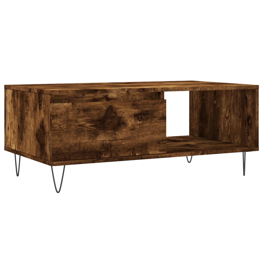 Coffee Table 90x50x36,5 cm Engineered Wood Smoked oak