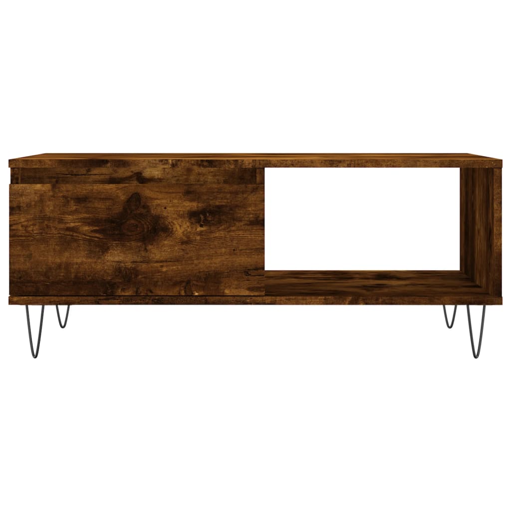 Coffee Table 90x50x36,5 cm Engineered Wood Smoked oak