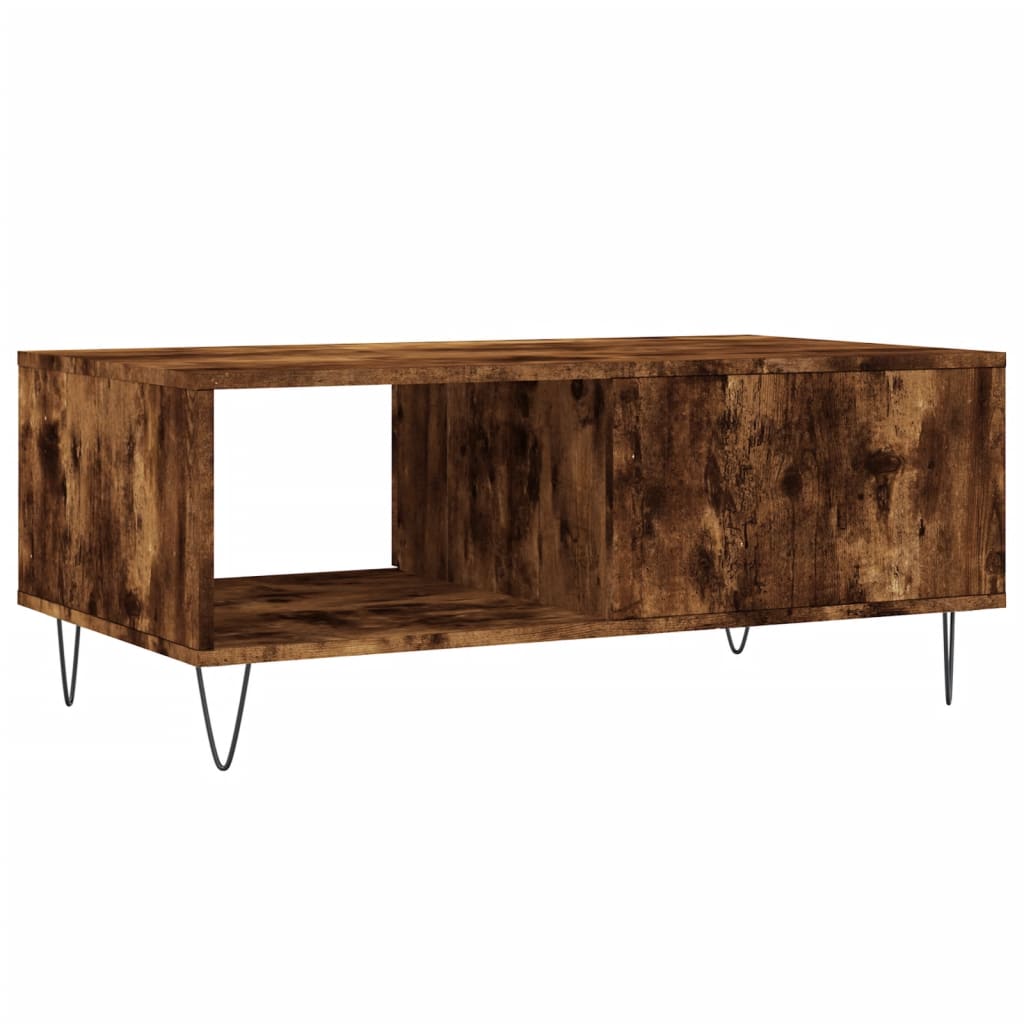 Coffee Table 90x50x36,5 cm Engineered Wood Smoked oak