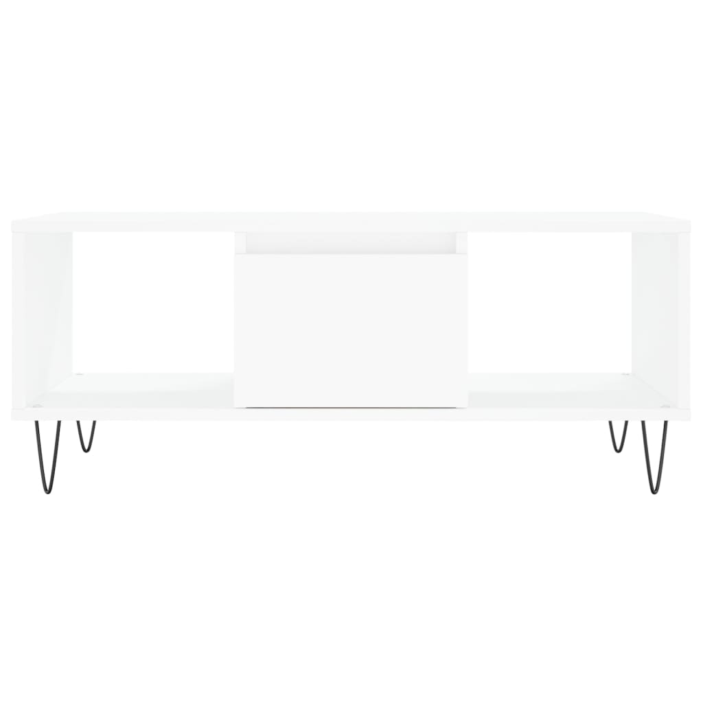 Coffee Table 90x50x36,5 cm Engineered Wood White