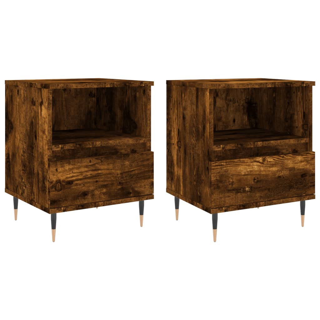 Bedside Cabinet 40x35x50 cm Engineered Wood Smoked oak