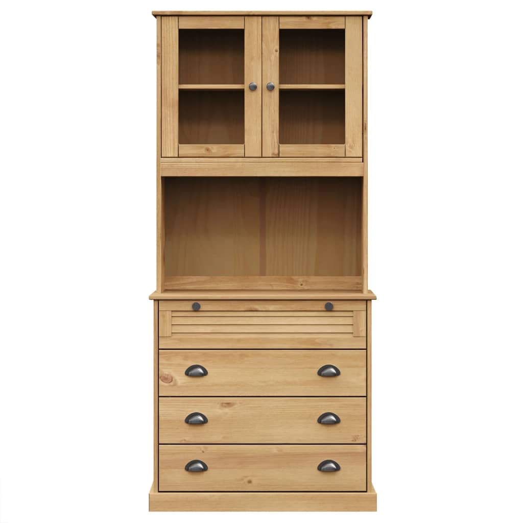vidaXL Highboard "VIGO" 80x40x176 cm Solid Wood Pine 5