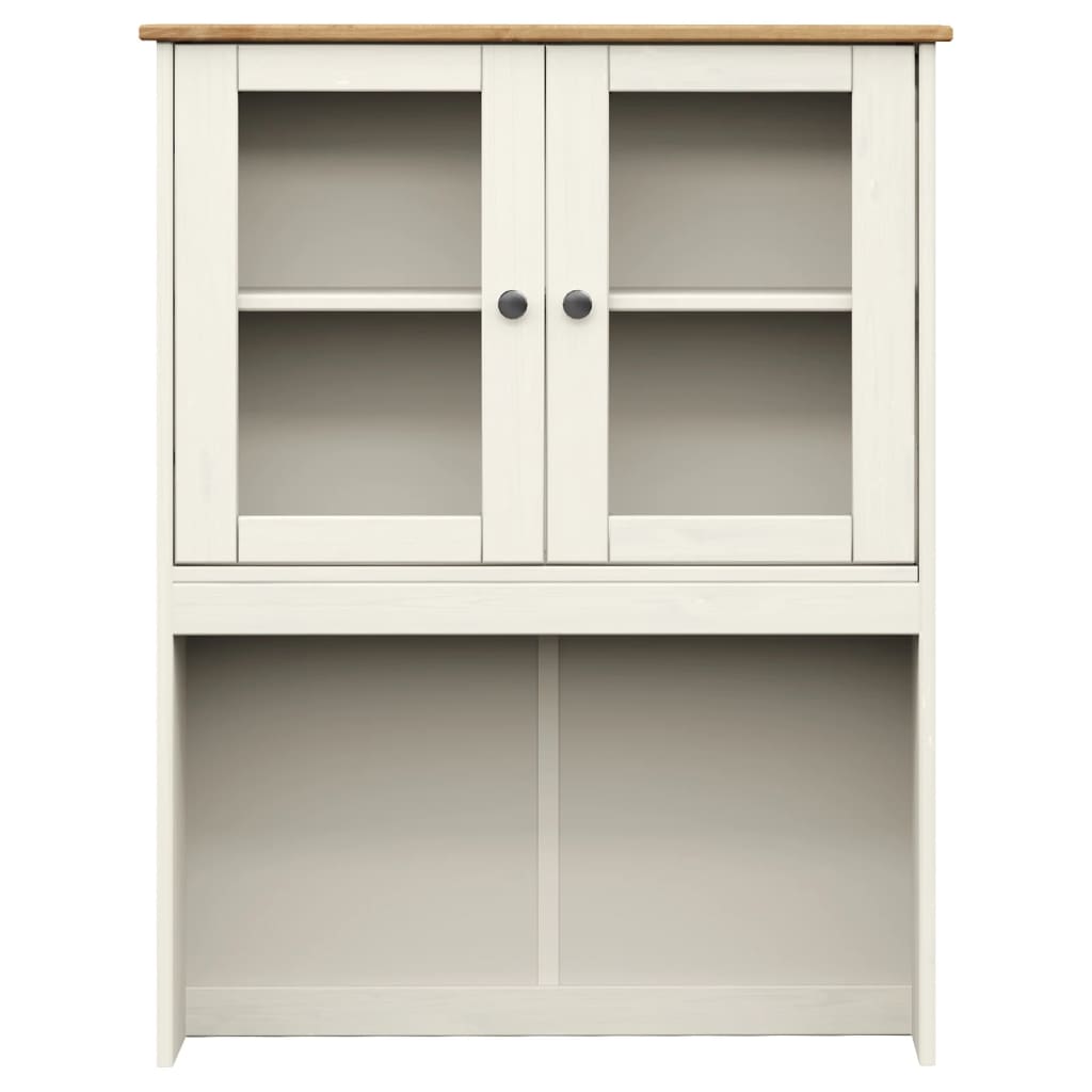 vidaXL Highboard "VIGO" White 80x40x176 cm Solid Wood Pine 6