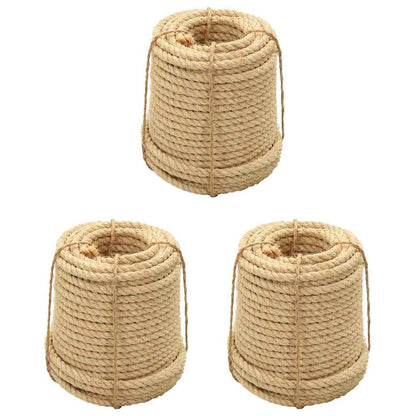 vidaXL Sisal Ropes 3 pcs 14 mm 2