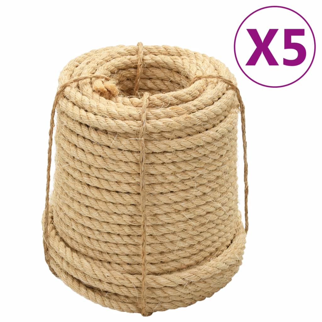 Sisal Ropes 100 m 5 pcs 16 mm