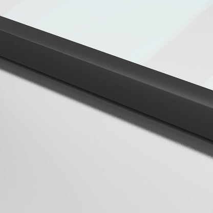 vidaXL Interior Door Slim Black 83x201,5 cm Tempered Glass and Aluminium 6