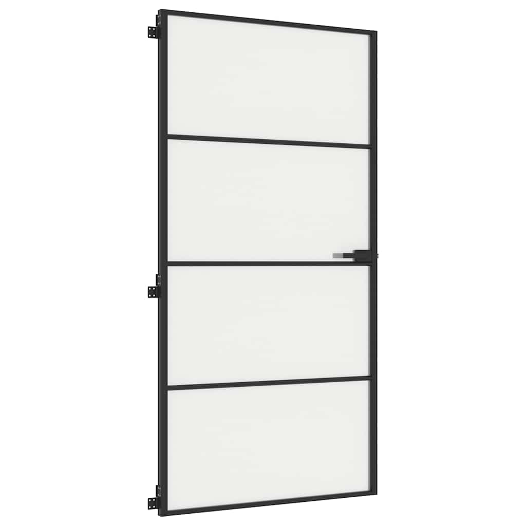 vidaXL Interior Door Slim Black 102.5x201.5 cm 5