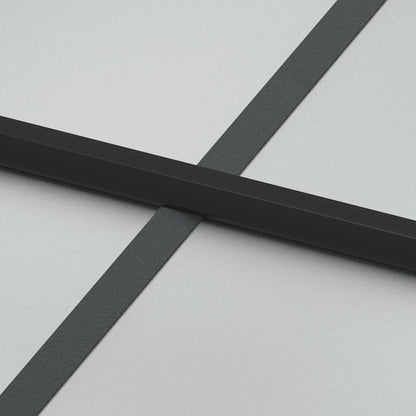 vidaXL Interior Door Slim Black 83x201.5 cm Tempered Glass and Aluminium 6