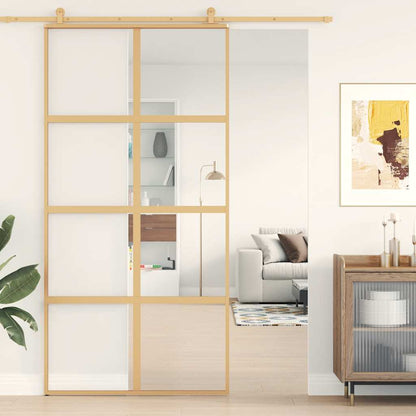 vidaXL Sliding Door ESG Glass and Aluminium 102.5x205 cm