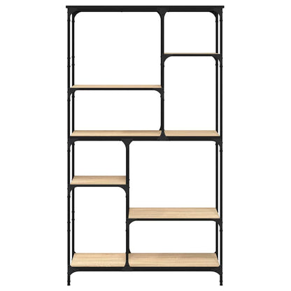 Bookshelf 99x35.5x176 cm Engineered Wood and Steel Sonoma oak