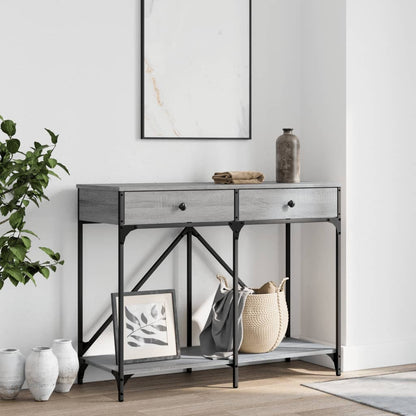 Console Table 100x39x78,5 cm Engineered Wood Grey sonoma