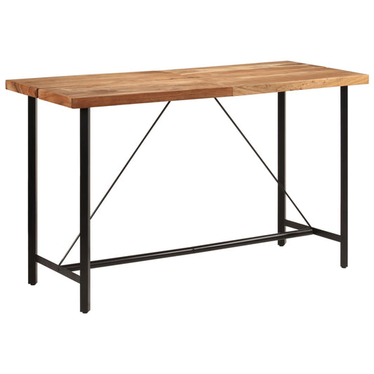 Bar Table 180x70x107 cm Brown Solid acacia wood