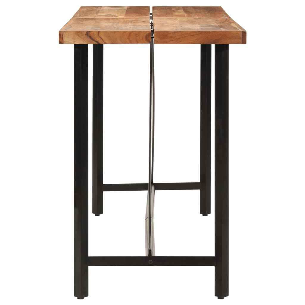 Bar Table 180x70x107 cm Brown Solid acacia wood