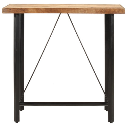 vidaXL Bar Table 110x55x107 cm Solid Wood Mango and Iron 2