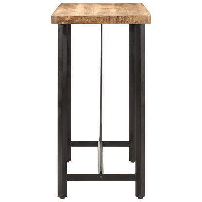 vidaXL Bar Table 110x55x107 cm Solid Wood Mango and Iron 3